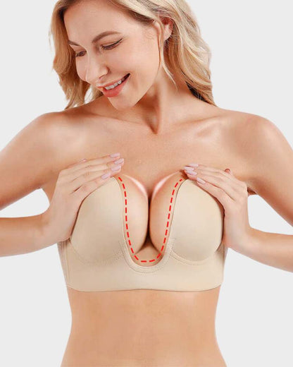 Women's Push Up Bra Plunge Style