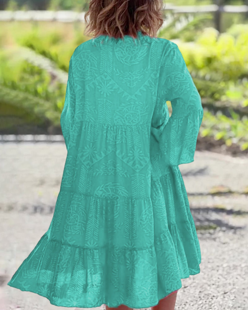Women's Flowy Maxi Dress Loose Fit Draped Sage