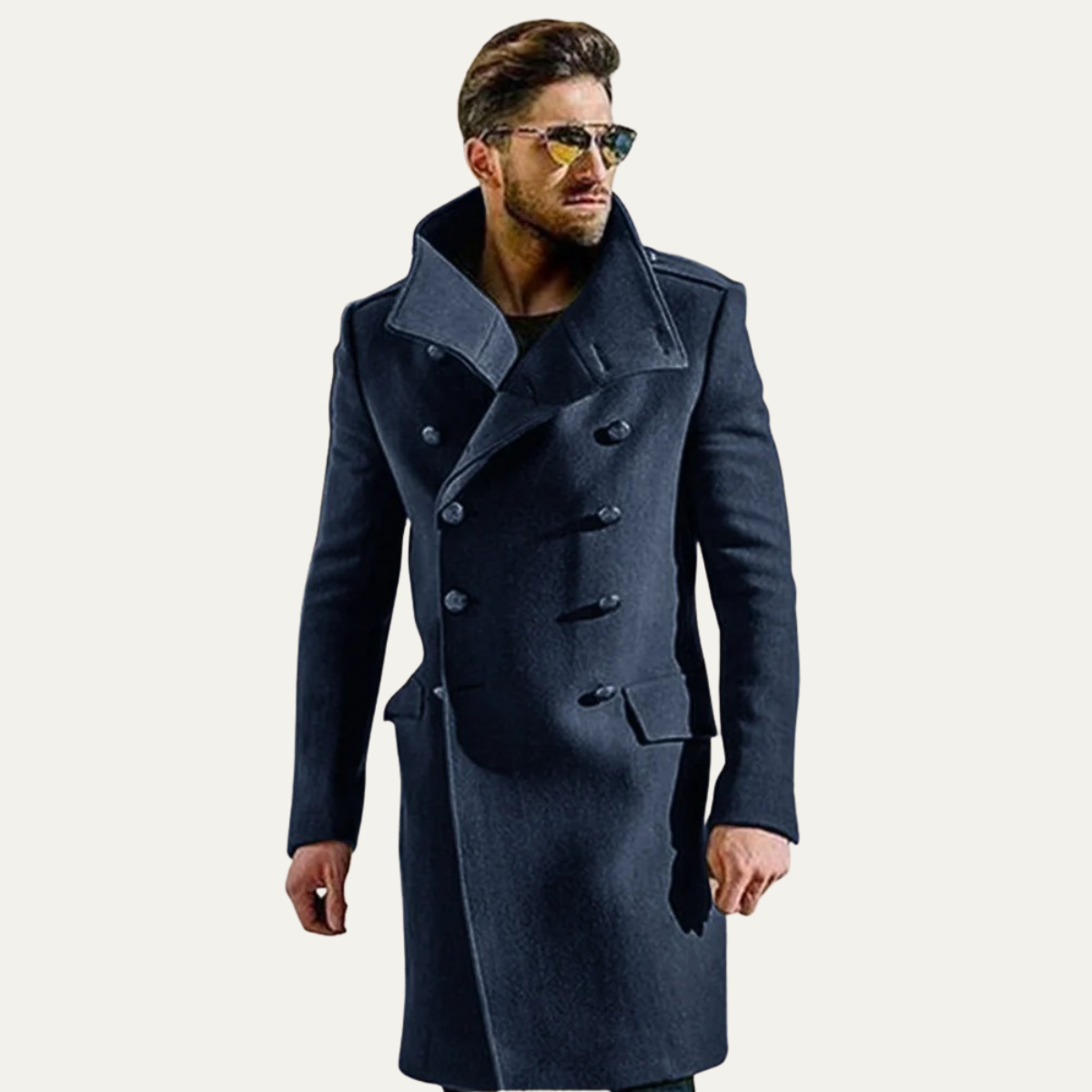 Dunhill Men's Wool Double Breasted Trench Coat
