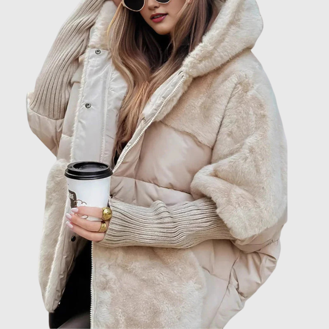 Women’s Oversized Faux-Fur Puffer Jacket