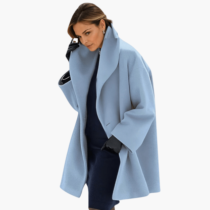 Women's Long Sleeve Wide Collar Jacket - Fashinoza
