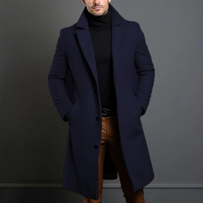 Men's Wool Overcoat Warm Winter