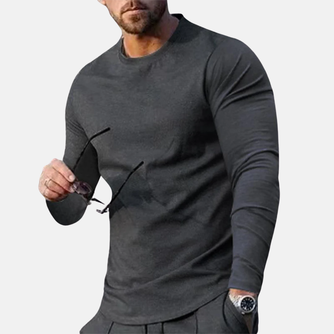 Men's Long Sleeve T-Shirt Cotton Casual Comfortable