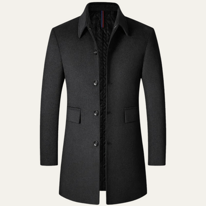 Alderney Men's Wool Blend Long Coat