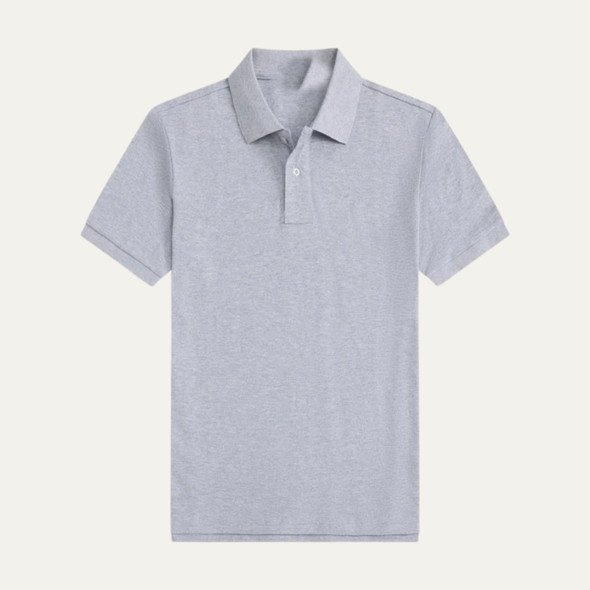 Men's Classic Polo Shirt Solid Relaxed Fit Cotton