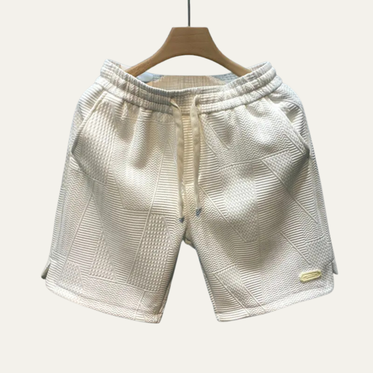 Men's Casual Drawstring Shorts Lightweight Beige