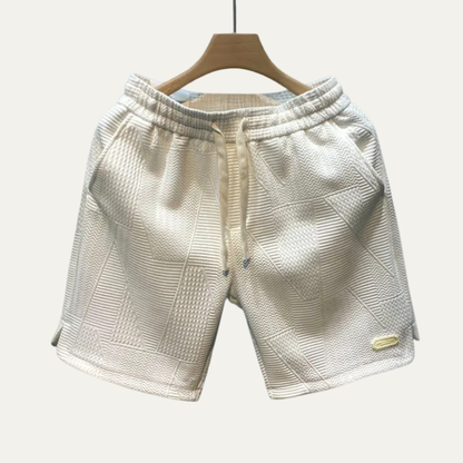 Men's Casual Drawstring Shorts Lightweight Beige