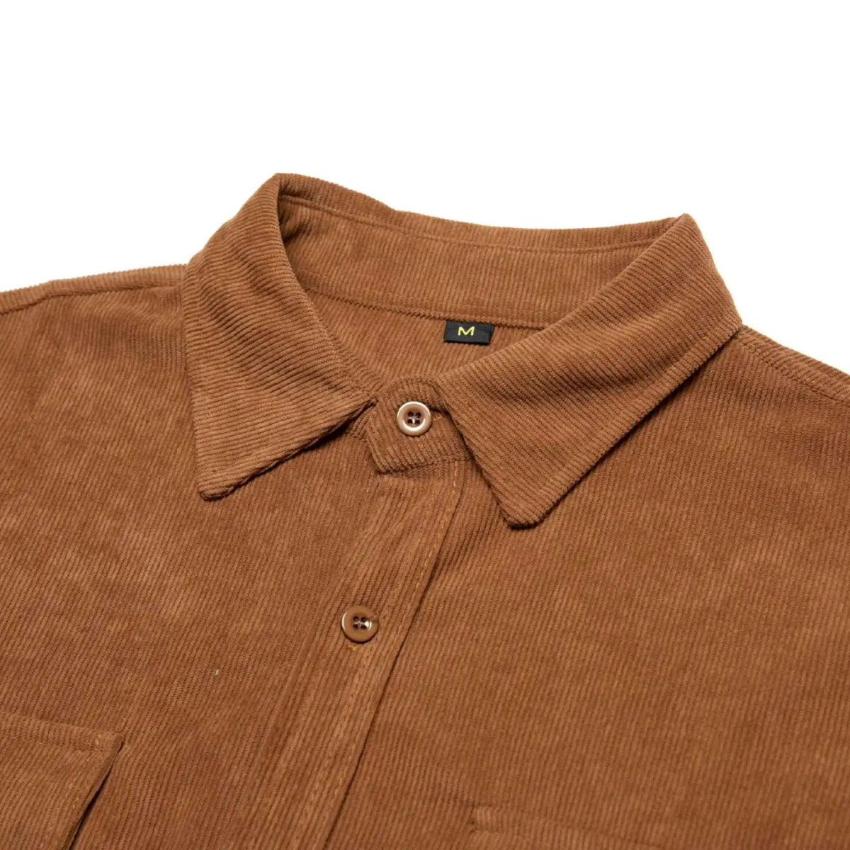 Men's Corduroy Shirt Casual Button Up