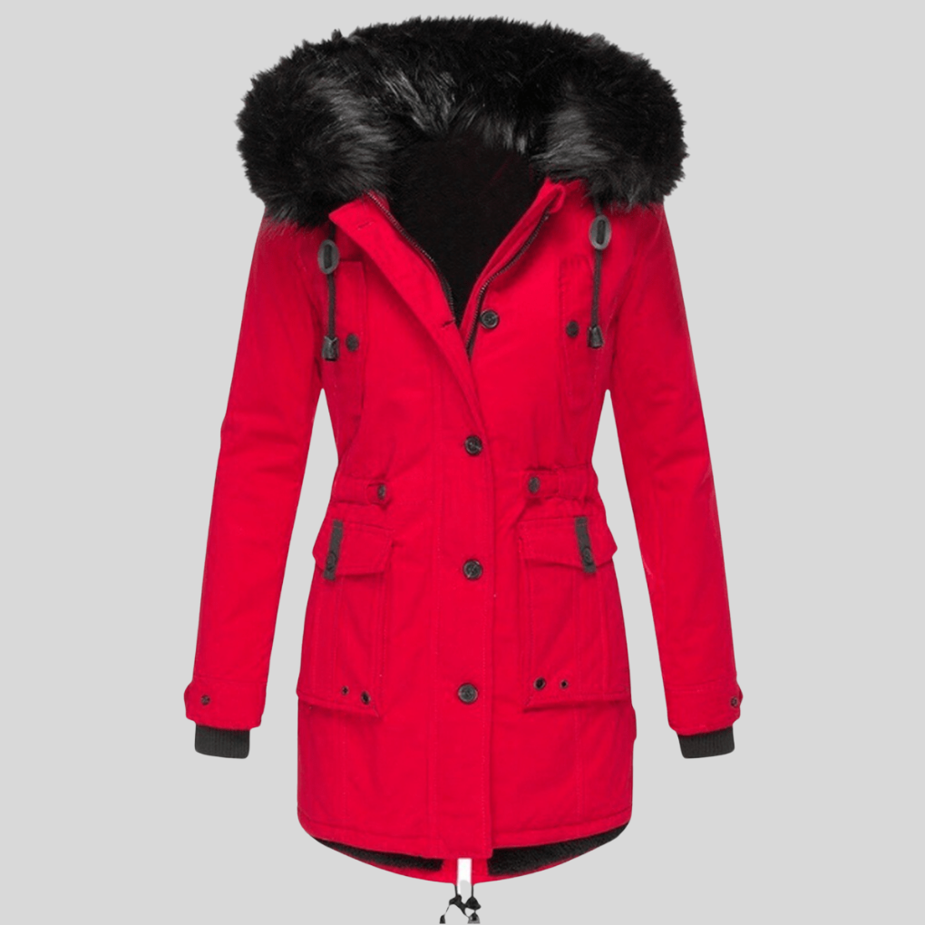 Women's Hooded Winter Coat Waterproof With Pockets