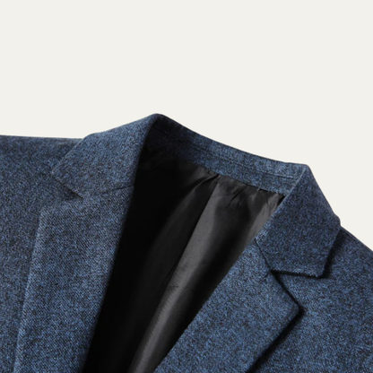 Men's Slim Fit Blazer Suit Navy Blue Turn Down Collar