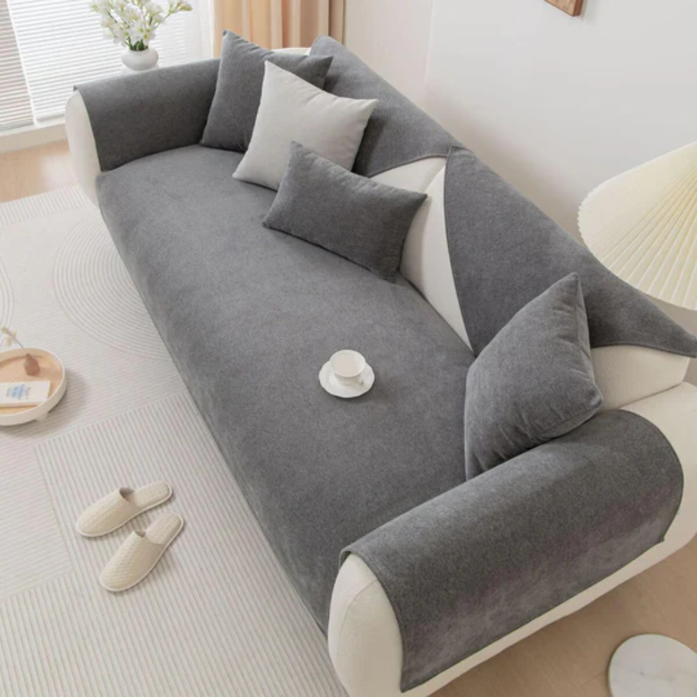 Linen Sectional Sofa Slipcover