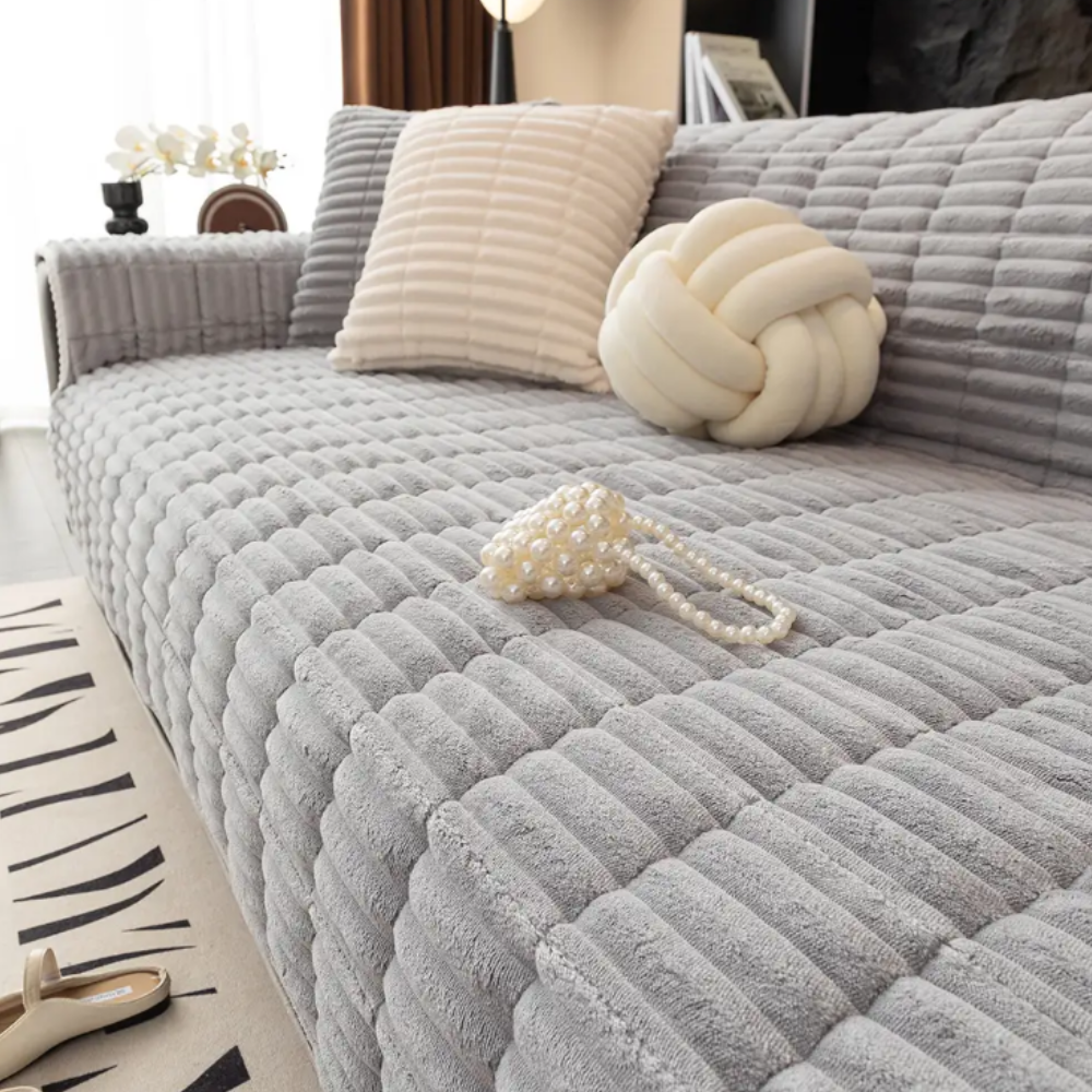 Flannel Sofa Slipcover One Piece