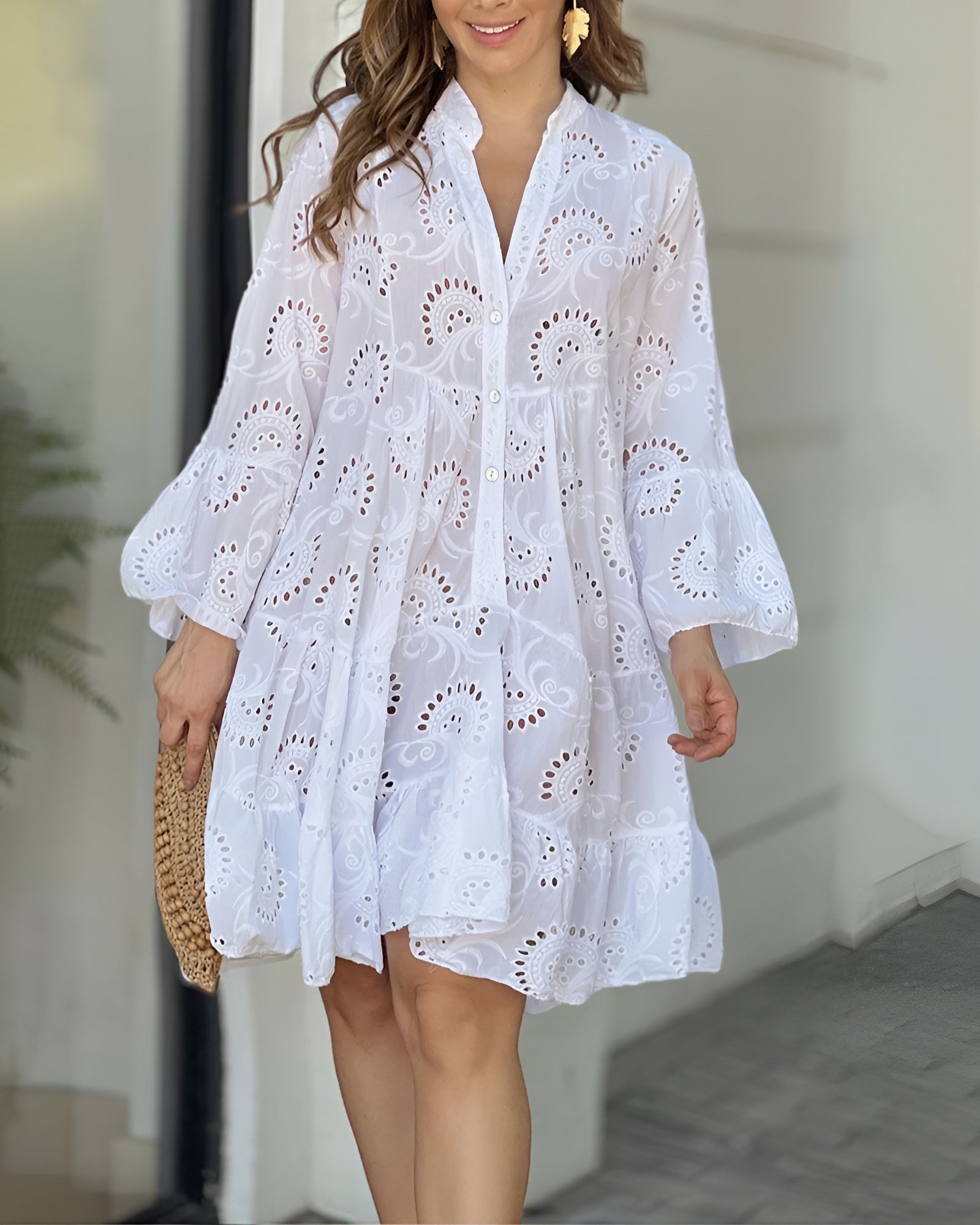 Women's Tummy Control Flowy Maxi Dress Casual Summer - Fashinoza