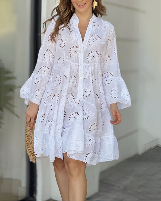 Women's Tummy Control Flowy Maxi Dress Casual Summer - Fashinoza