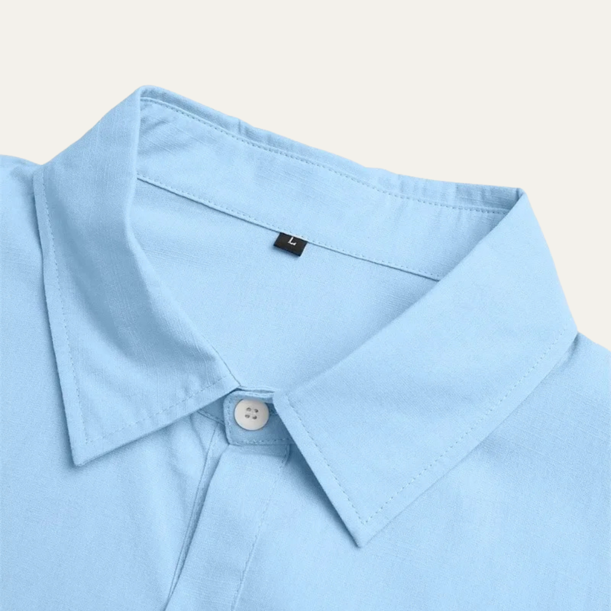 Men's Cotton Linen Shirt Relaxed Fit Breathable