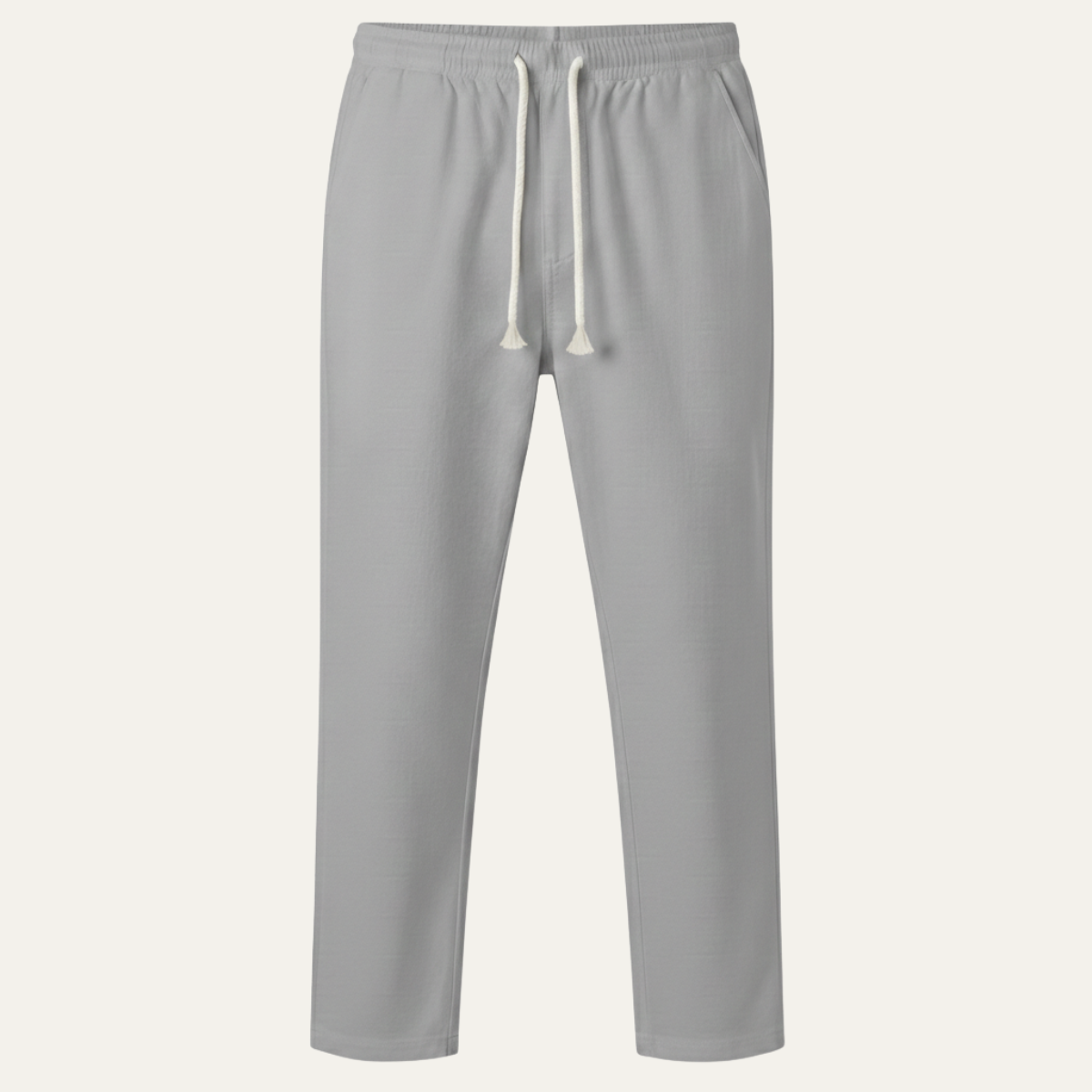 Men's Linen Blend Loose Fit Drawstring Pants Lightweight