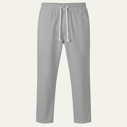 Men's Linen Blend Loose Fit Drawstring Pants Lightweight