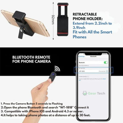 Bluetooth Selfie Stick Tripod