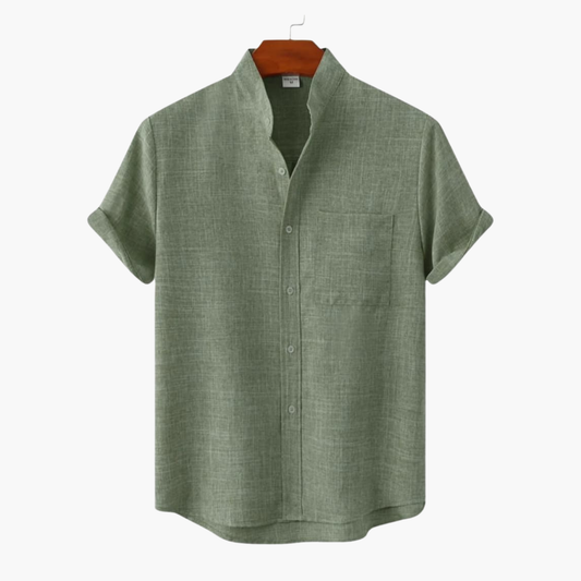 Men's Short Sleeve Button Down Shirt - Fashinoza