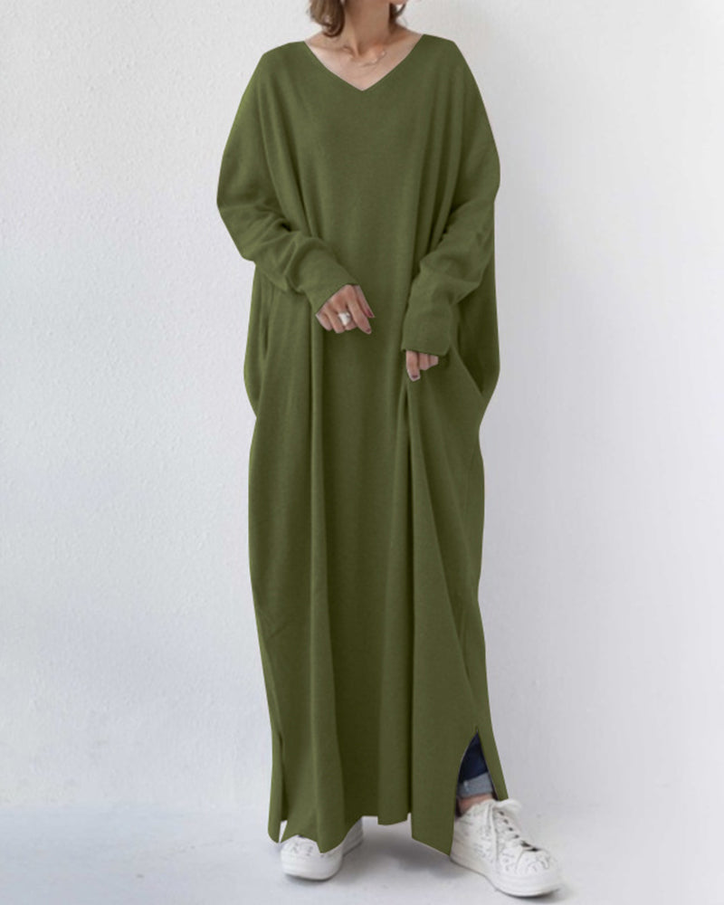 Women's Long Sleeve Winter Dress Oversized