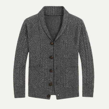 Lanchester Men's Cardigan Sweater - Fashinoza