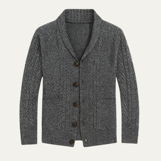Lanchester Men's Cardigan Sweater - Fashinoza