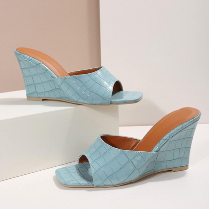 Women's Leather Wedge Shoes Cushioned