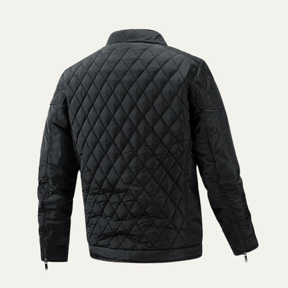 Crestfall Men's Quilted Padded Jacket Warm Zip Up