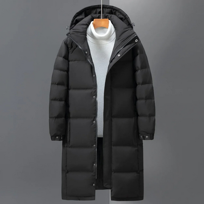 Leo| Men Winter Hooded Long Puffer Coat