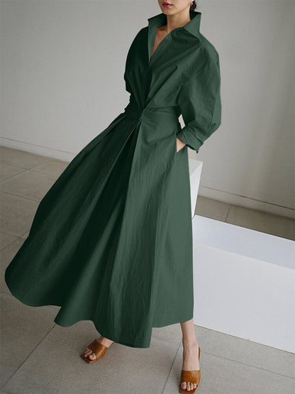 Women's Long Sleeve Wrap Dress