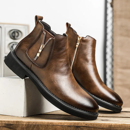 Men's Vintage Leather Chelsea Boots