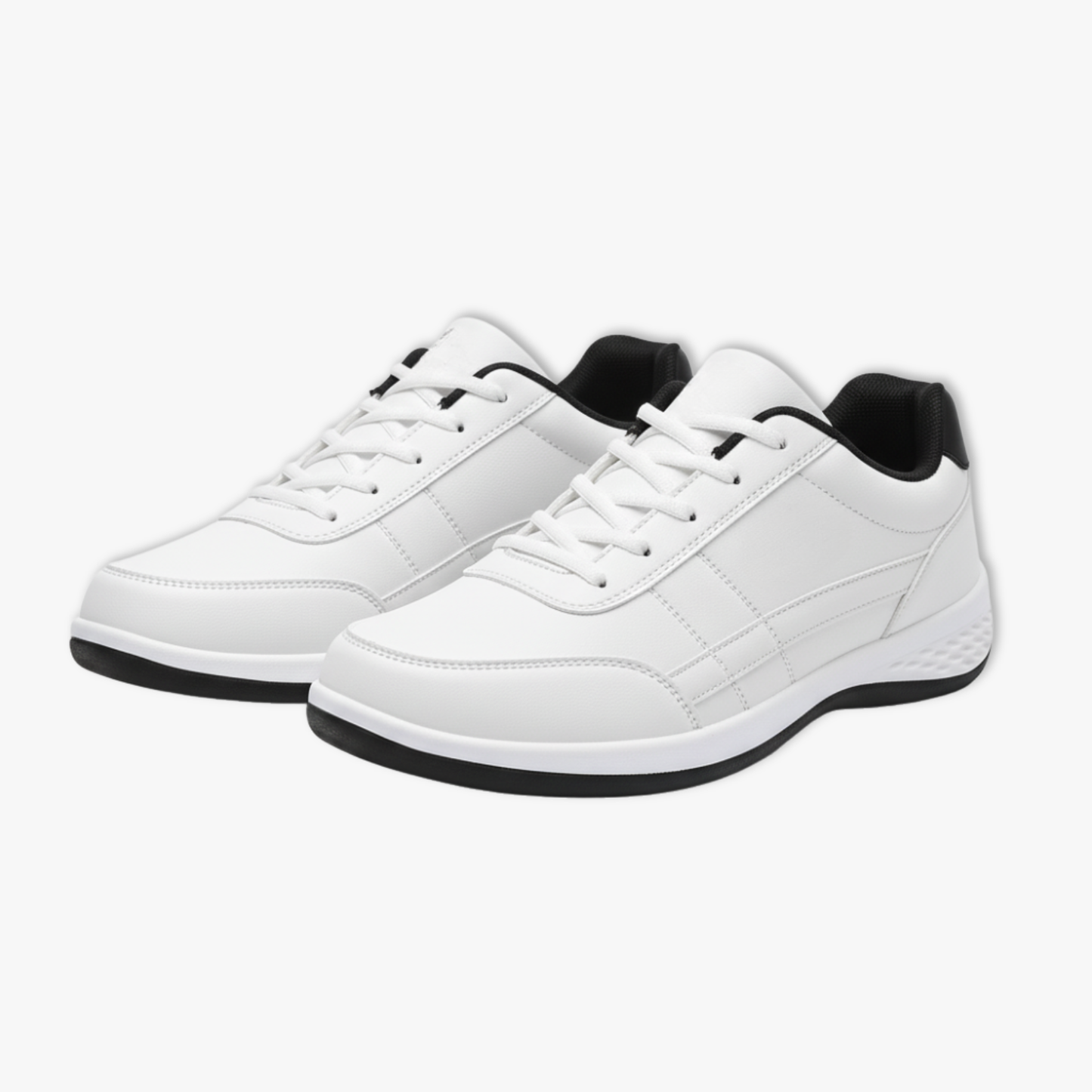 Men's Waterproof Leather Casual Lace Up Sneakers