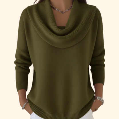 Women’s Cowl Neck Knit Sweater
