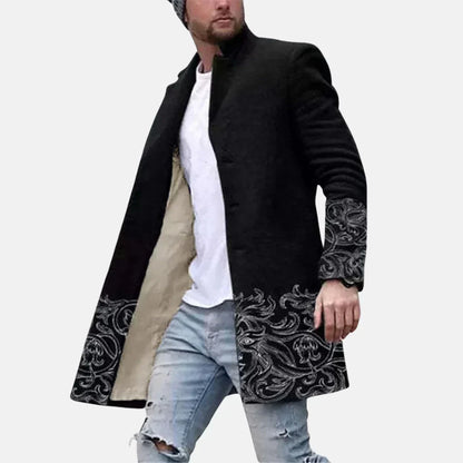 Men's Casual Street Print Jacket Adjustable