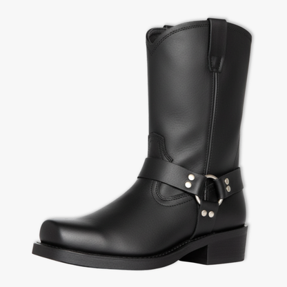 Men's Retro Western Mid Calf Cowboy Chelsea Boots