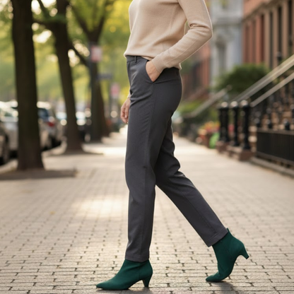 New Heel Women Boots Ankle Boots Pointed Toe Thin Heel