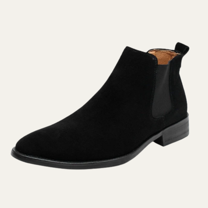 Men's Suede Chelsea Boots - Fashinoza