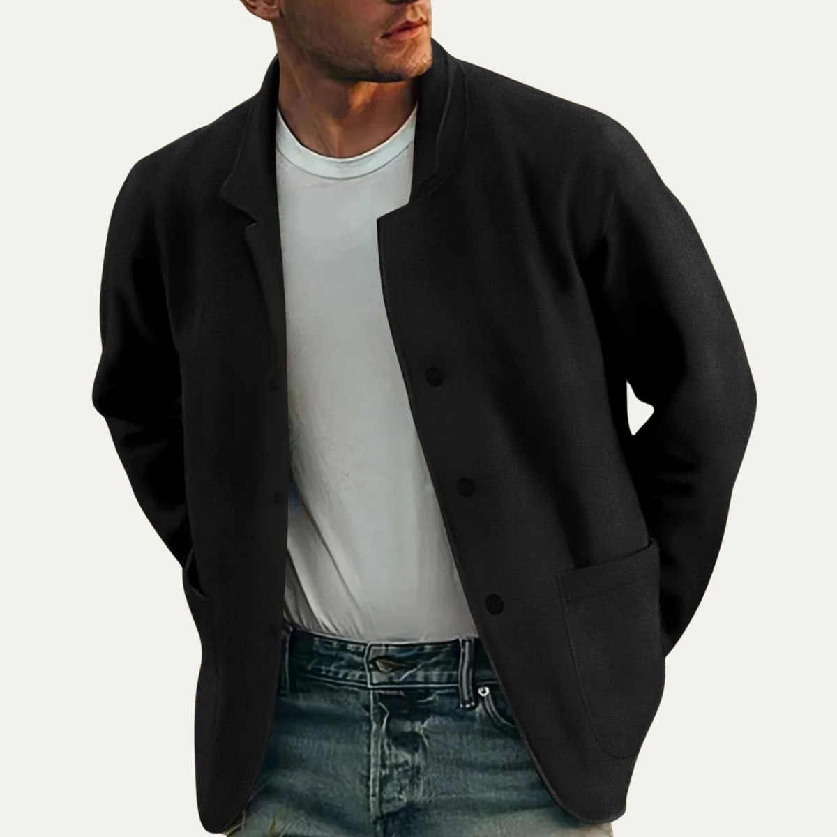 Men's Blazer Jacket Lightweight Beechwood Brown