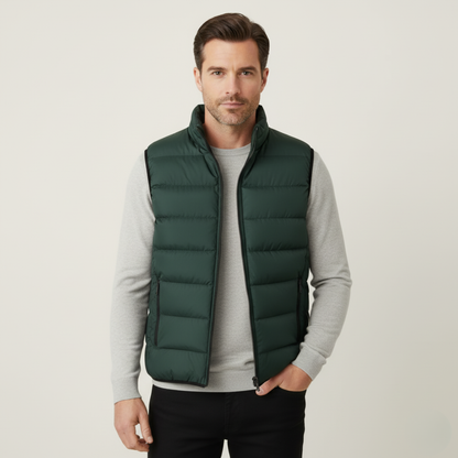 Men's Puffer Vest Quilted Black