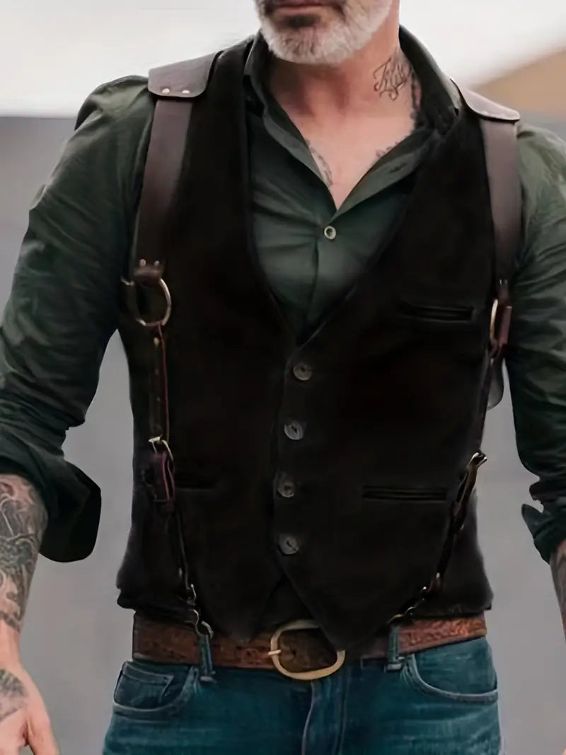 Noah | Men’s Spring Button Front Utility Vest