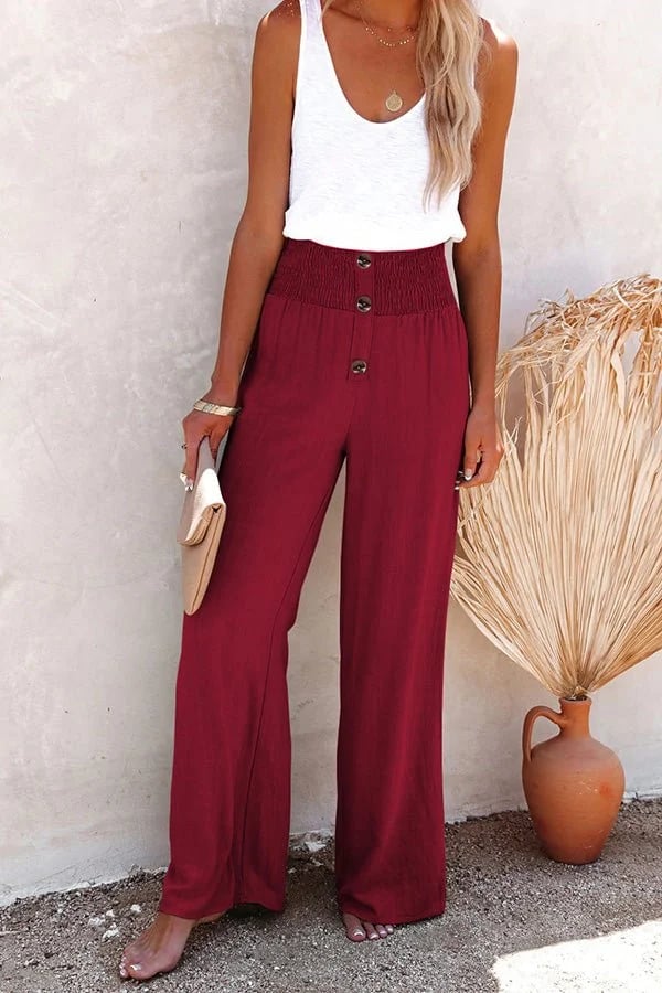 Women's High-Waisted Comfort Trousers