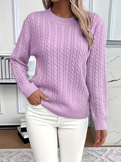 Gabriella | Women’s Spring Summer Cable Pattern Sweater