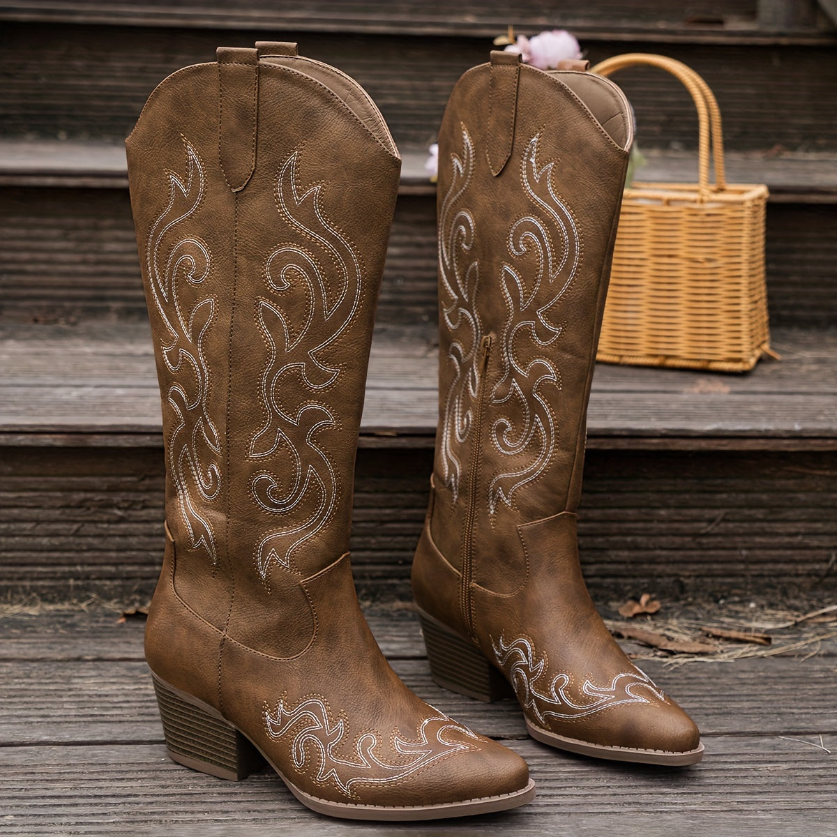 Women's Knee High Wedge Boots