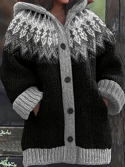 Women's Patterned Cardigan Sweater