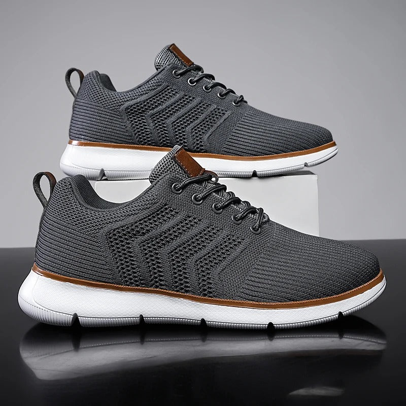 Men's Lace-Up Knit Sneakers