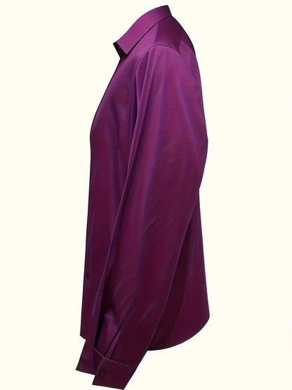 Women's Collared V-Neck Blouse