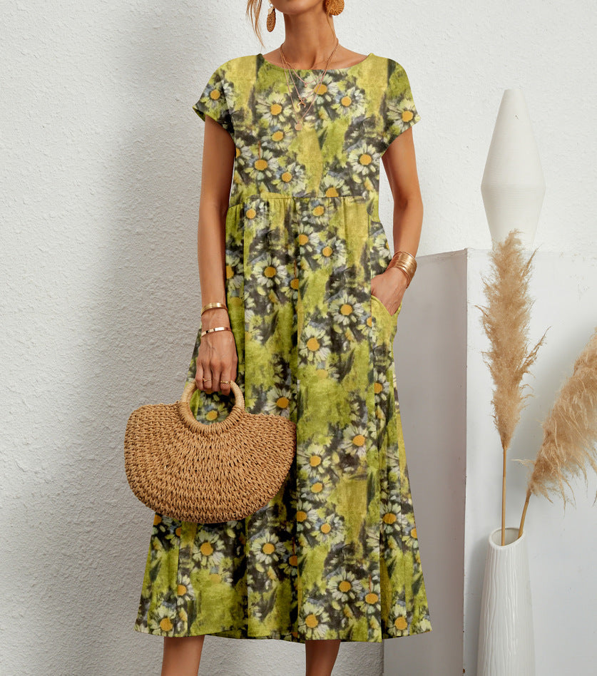 Women's Floral Dress Elegant Occasion Wear
