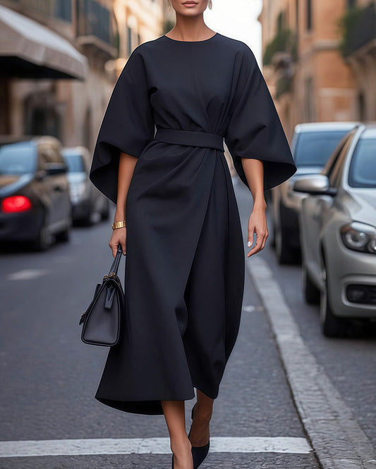 Isabella | Women’s Summer Belted Wrap Midi Dress