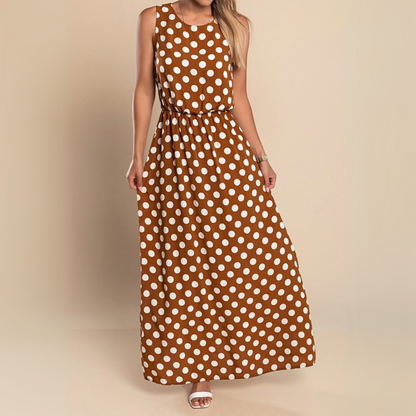 Women's Sleeveless Maxi Dress - Fashinoza