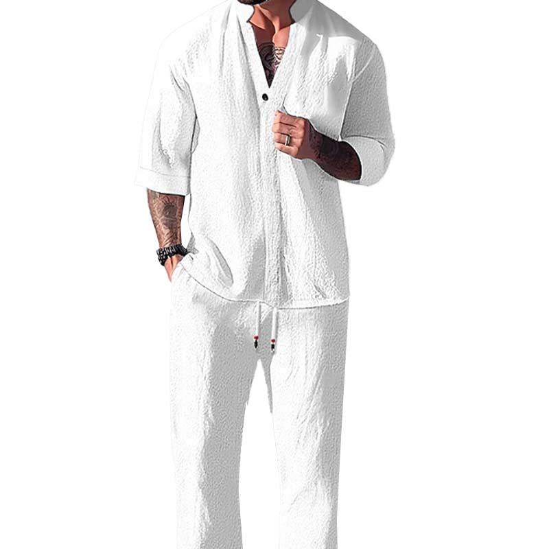 Men's 3/4 Sleeve Lounge Set - Fashinoza